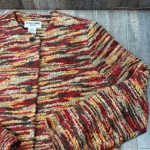 Alfred Dunner Women's‎ Petite Jacket Size 10P Multicolor Knit Button Fron